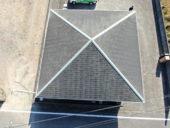 屋根　外壁　空撮　コーキング　付帯