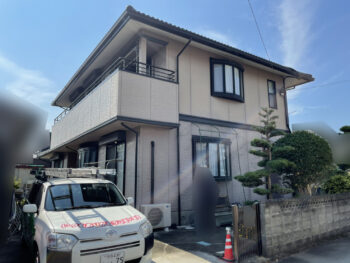 苔　コーキング　膨れ　施工前　外壁　屋根