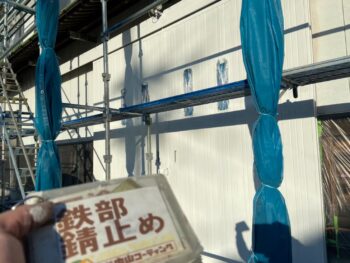 外壁　鉄扉　鉄部　塗装