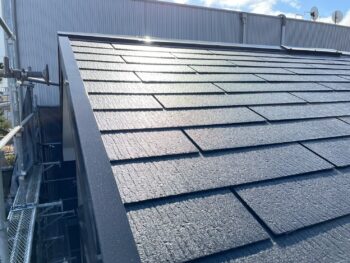 完工　外観　外壁　ボンフロン　雨樋