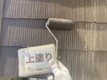 屋根　塗装　上塗り　塗料　