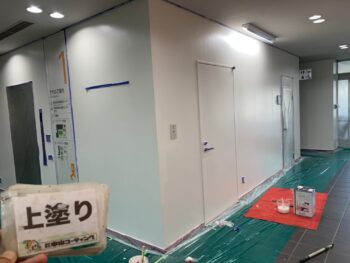ハローワーク徳島　塗装　上塗り　中山コーティング