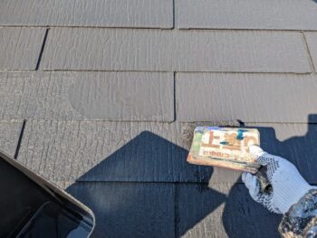 中塗り　上塗り　タスペーサー　完了　下塗り