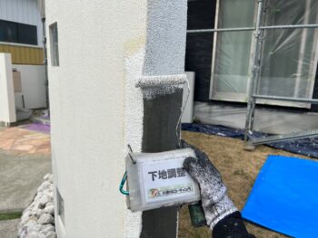 養生　下地調整　補修　下塗り　上塗り