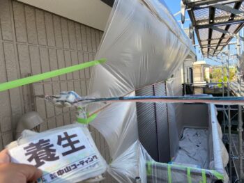 雨戸 養生 錆止め 中塗り 換気 上塗り