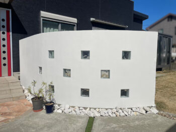 付帯部　外壁　艶　塀　完工