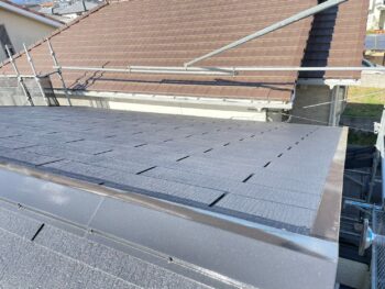 上塗り　タスペーサー　完了　下塗り　中塗り