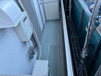 ウレタン　施工　完了　シート　屋上　防水