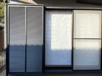 樋 帯板金 外壁 戸袋 ガルバ 完工