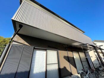 樋 帯板金 外壁 戸袋 完工 ガルバ