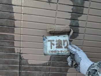塗装 外壁 試し 下塗り 中塗り 上塗り