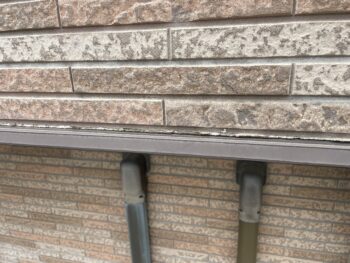 破風 外壁 水切り 帯 防水 コーキング 施工前