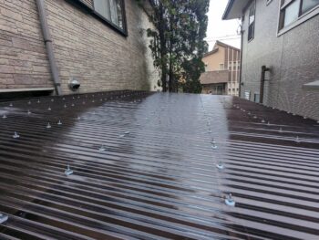 塗装 テラス 屋根 波板
