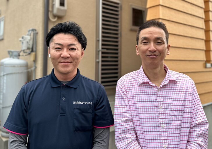   小松島市横須町「初めての塗装は工程など心配だけど…」社長をはじめ社員の