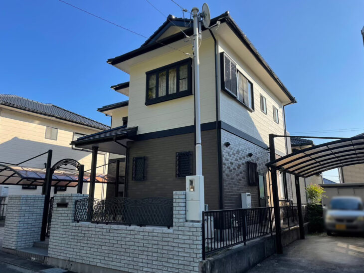  東條様　阿南市の塗装専門店　やるべき施工は確実に行い傷んだ外壁も手塗りで元通り