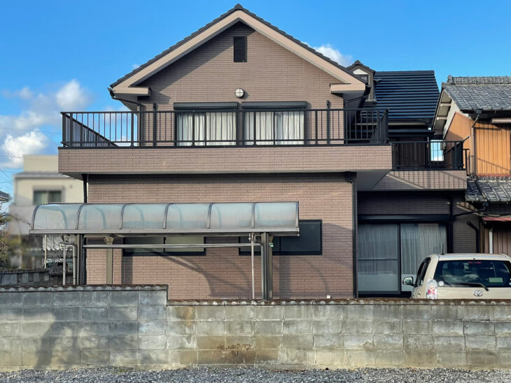  ダイヤカレイド多彩塗料「長期的に美観維持・耐久性も優れている外壁塗装」施工例　徳島県名西郡石井町