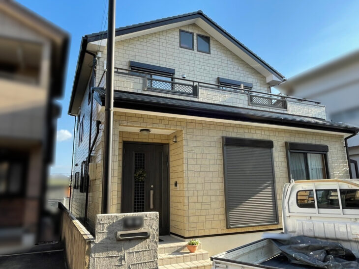  外壁対応年数や劣化進行で施工できる「意匠性を保てるクリヤー塗装」徳島市施工例