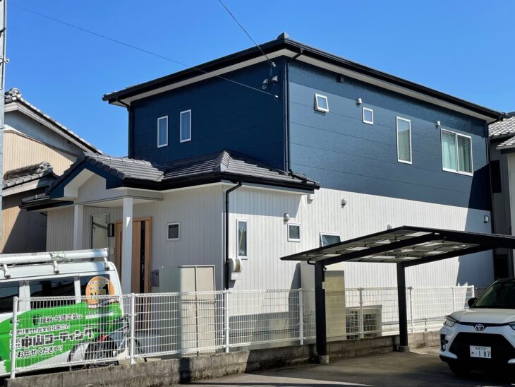 徳島県小松島市の外壁塗装施工例「AGCボンフロンで強靭な塗膜」