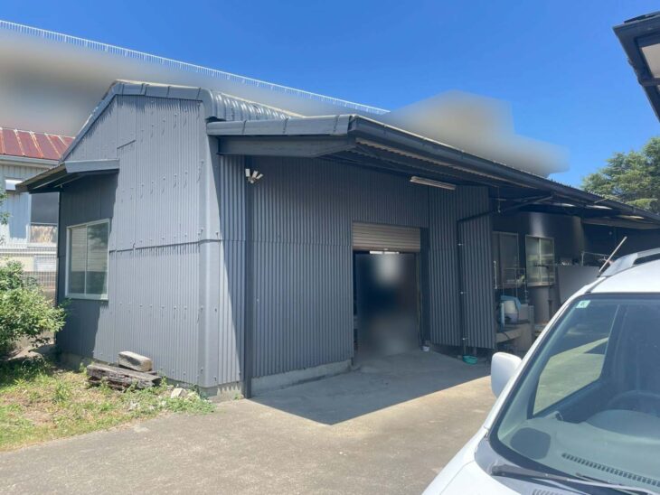 倉庫の小波スレート屋根・外壁塗装なら小松島市の施工実績豊富な中山コーティング