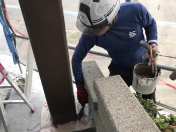 徳島市　外壁屋根塗りかえ　K様邸 屋上ウレタン塗膜防水