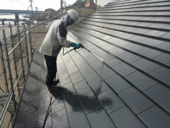 外壁塗装　屋根塗装　クリアー塗装　中山コーティング　徳島　高圧洗浄