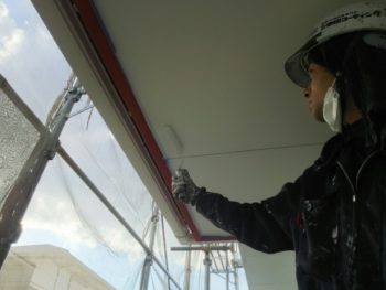 徳島　塗装　外装　中山コーティング　軒天井