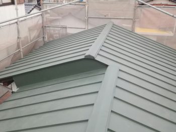 徳島市　屋根からの雨漏りは屋根葺き替え工事で安心　Ｓ様