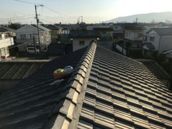 徳島市　セメント瓦屋根からガルバリウム鋼板葺き替え　Ｓ様邸