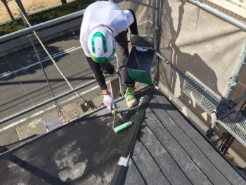 徳島　アパート　塗替え　屋根