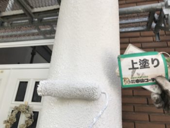 徳島県　松茂町　柱　塗装