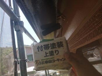 徳島県　付帯　塗装　上塗り　雨樋