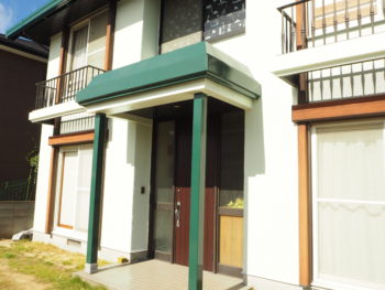 徳島県　塗装　藍住町　玄関　完工