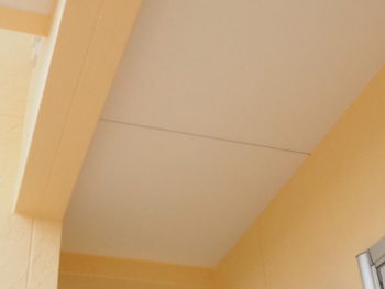 軒天井　塗装　白　徳島県　完工