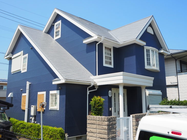 施工後　正面　塗装　住宅　徳島県