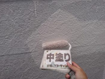 壁面　塗装　2階　徳島県　羽ノ浦