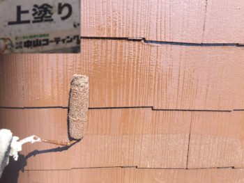 屋根　塗装　上塗り　徳島県　石井町