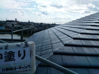 屋根　塗装　施工後　徳島県　鳴門市