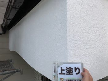 玄関上　塗装　上塗り　徳島県　住吉