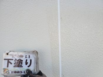 徳島県　藍住町　外壁塗装後　下塗り