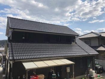 徳島　八万　施工後　屋根　無機塗料