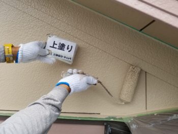 徳島県　昭和町　外壁　塗装　上塗り　別箇所