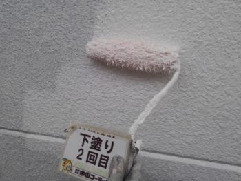 徳島県　大原町　外壁　下塗り　塗装