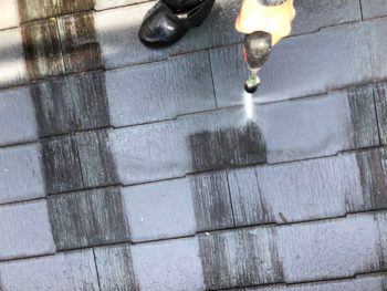 徳島県　丈六町　高圧洗浄　屋根
