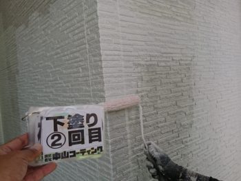 徳島県　鳴門市　外壁　下塗り　塗装
