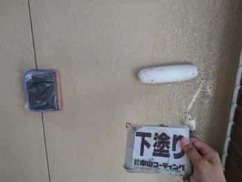 徳島県　南矢三町　外壁　塗装　下塗り