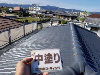 徳島県　石井町　屋根　塗装後
