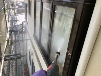 徳島県　阿南市　高圧洗浄　窓　建具