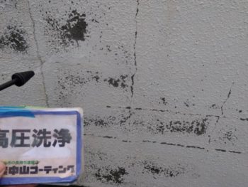 徳島県　新浜町　高圧洗浄　外壁
