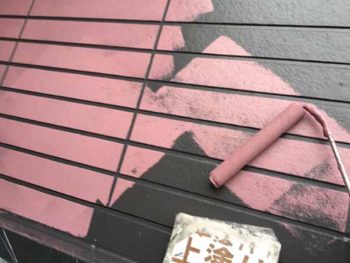 徳島県　撫養町　外壁塗装　上塗り