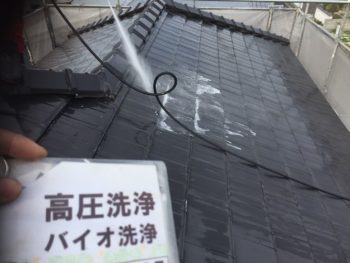 徳島県　松茂町　高圧洗浄　屋根